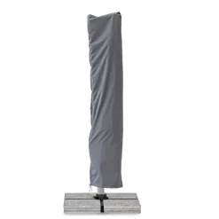 Viadurini in the Garden Gartenschirm-4x4 Gartenschirm mit dunkelgrauem Stoff und eloxierter Struktur - Daniel