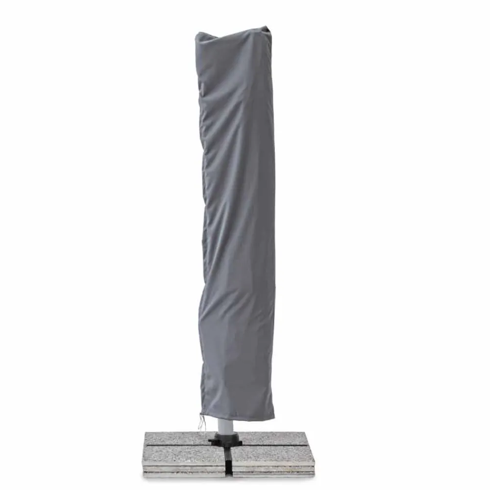 Viadurini in the Garden Gartenschirm-4x4 Gartenschirm mit dunkelgrauem Stoff und eloxierter Struktur - Daniel