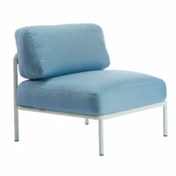 Viadurini in the Garden Metallsessel-Zentraler modularer Sessel für den Außenbereich aus Metall und Stoff Made in Italy - Cola