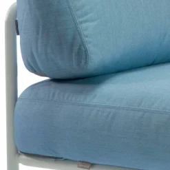 Viadurini in the Garden Metallsessel-Zentraler modularer Sessel für den Außenbereich aus Metall und Stoff Made in Italy - Cola