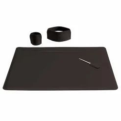 Limac Design Bürozubehör-Zubehör für Schreibtisch aus Leder, 4 Stück, Made in Italy - Ebe