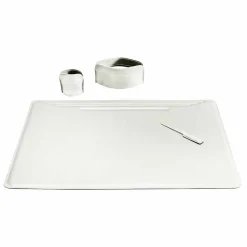 Limac Design Bürozubehör-Zubehör für Schreibtisch aus Leder, 4 Stück, Made in Italy - Ebe