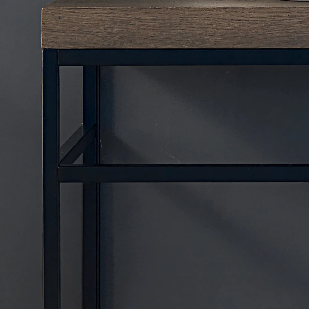 Viadurini Bathroom Badmöbel Stehend-Zusammensetzung 3 Badezimmermöbel aus Metall, Holz und Keramik Made in Italy - Cizco