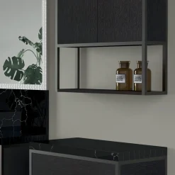 Viadurini Bathroom Badmöbel Stehend-Zusammensetzung 5 Freistehende Badezimmermöbel in Ecolegno Länge 130 + 70 cm - Cizco