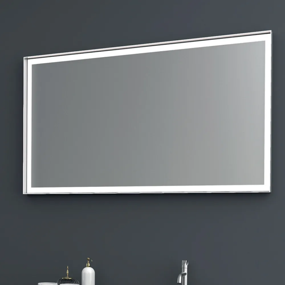 Viadurini Bathroom Badmöbel Hängend-Zusammensetzung 2 Hängende Badezimmermöbel aus Mdf Platin lackiert 120 cm - Renga