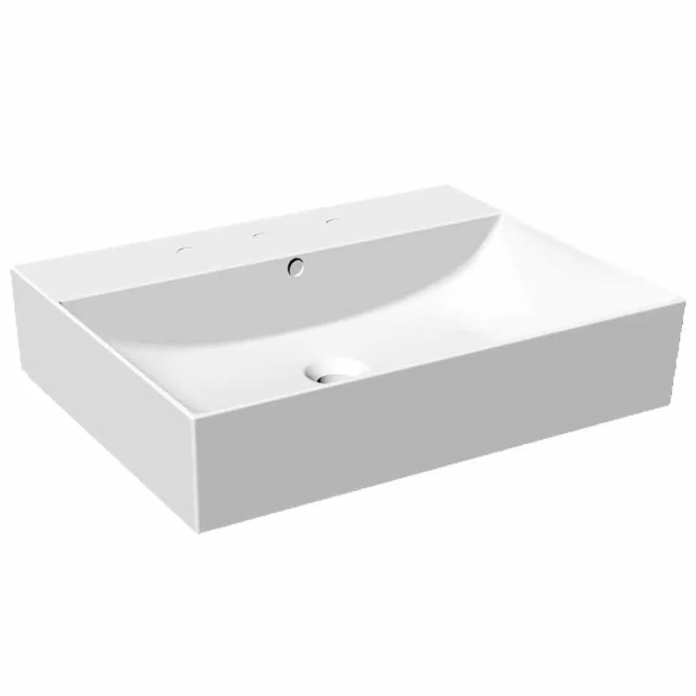 Viadurini Bathroom Badmöbel Hängend-Zusammensetzung 3 Hängende Badezimmermöbel aus hochwertigem Feinsteinzeug - Rambina