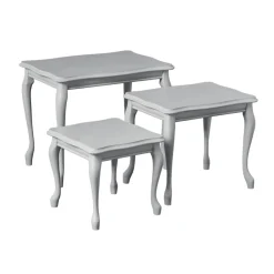 Viadurini Classic Klassische Couchtische-Zusammensetzung aus 3 Couchtischen unterschiedlicher Größe, hergestellt in Italien – Mummu