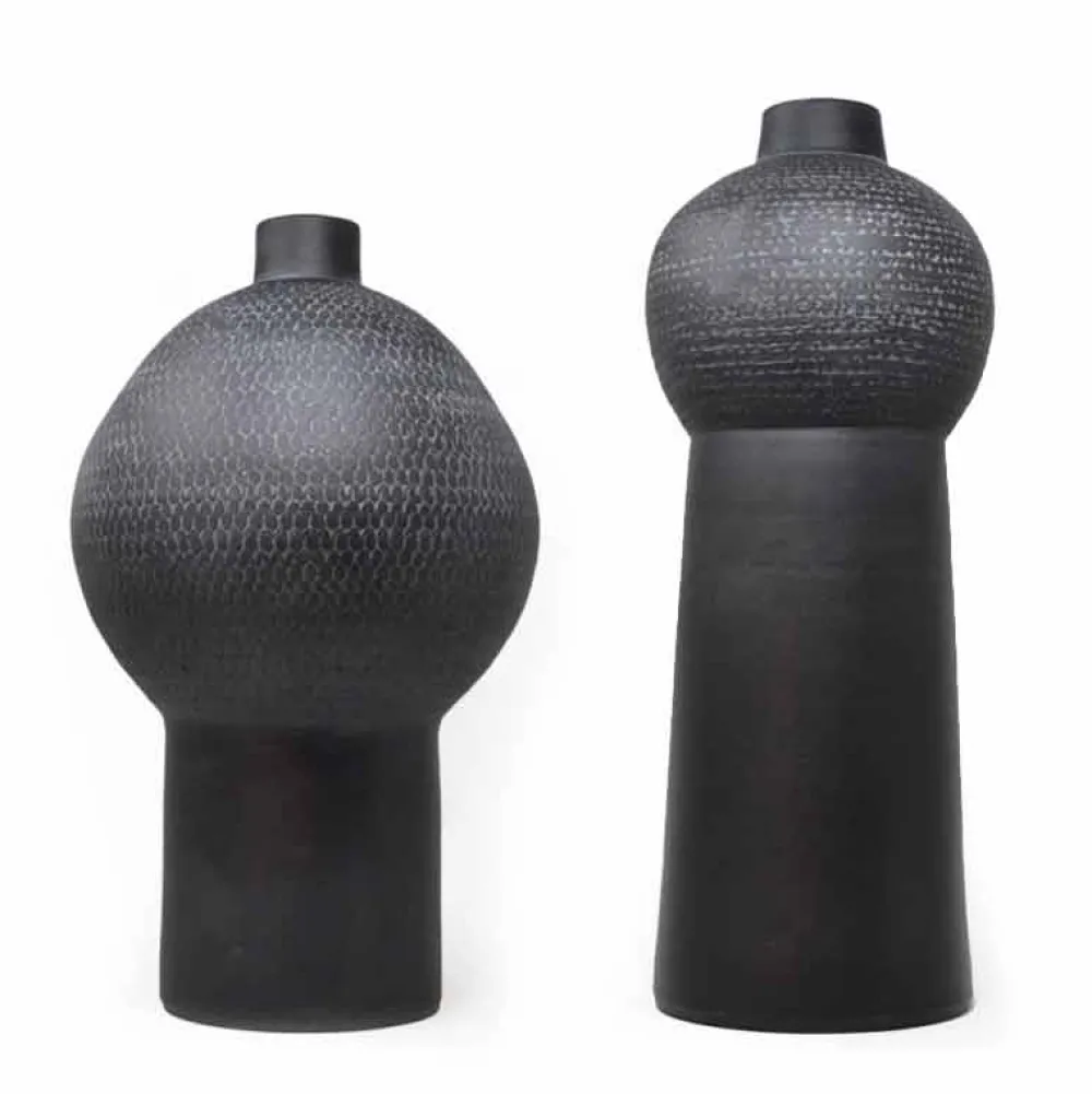 Viadurini Living Deko Vasen-Zusammensetzung aus 2 Keramikvasen im modernen Stil - Lampedusa