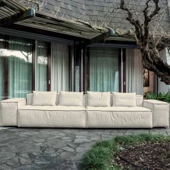 Viadurini Living Moderne Sofas-Zusammensetzung aus 2 Sofas mit Rückenlehne und 2 Armlehnen - Bizarre