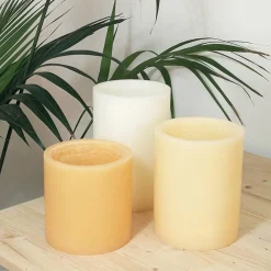 Viadurini Handmade Candles Duftkerzen-Zusammensetzung der duftenden Laternen mit Kerze Made in Italy 3 Stück - Terna