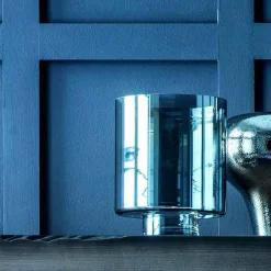 Viadurini Living Deko Vasen-Zusammensetzung von 3 dekorativen Vasen aus dekorierter Keramik und Rauchglas - Monile