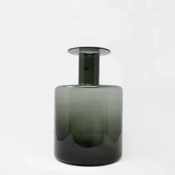 Viadurini Living Deko Vasen-Zusammensetzung von 3 dekorativen Vasen aus Rauchglas, Blau und Amethystglas - Infinity