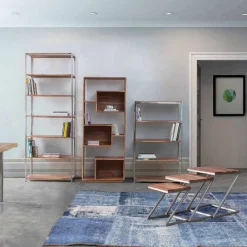 Viadurini Living Moderne Couchtische-Zusammensetzung von 3 Homemotion Square Holz Couchtische - Fonzi