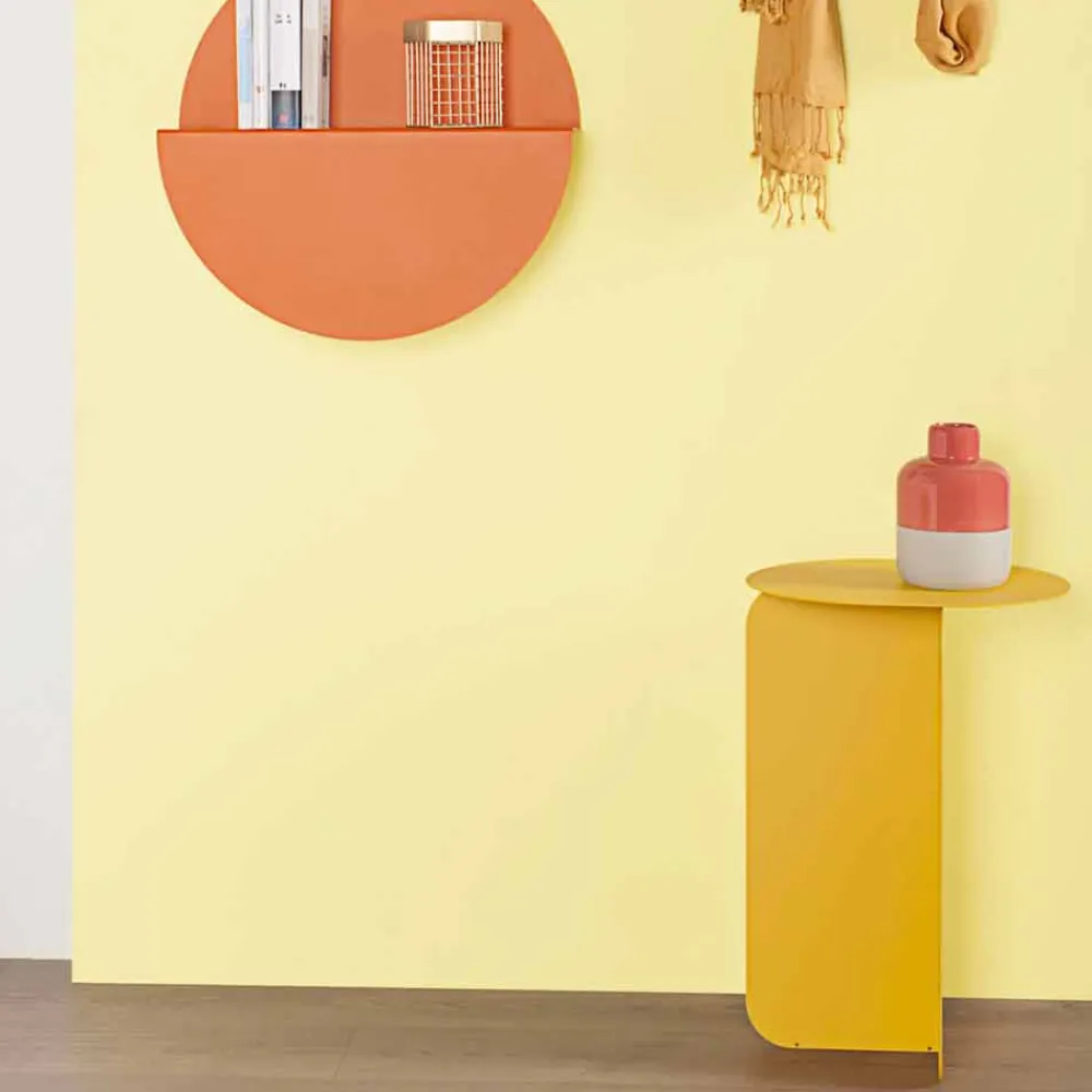 Viadurini Living Moderne Couchtische-Zusammensetzung von 2 modernen Couchtischen aus Stahl Made in Italy - Pappel