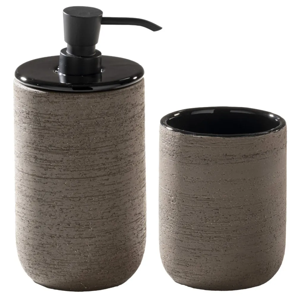 Viadurini Bathroom Badmöbel Stehend-Zusammensetzung von Badezimmermöbeln im Erdgeschoss, einschließlich Zubehör und Waschbecken - Georges