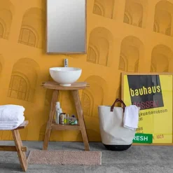 Viadurini Bathroom Badmöbel Stehend-Zusammensetzung von Badmöbeln aus massivem Teakholz von modernem Design - Azina