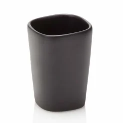 Viadurini Living Badzubehör-Zusammensetzung von Badzubehör aus Keramik, Holz und Metall - Semino