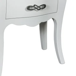 Viadurini Classic Nachttische-Zweifarbiger Nachttisch in Puder und abgenutztem Weiß, hergestellt in Italien – Mantis