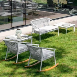 Varaschin Gartensofas-Zweisitzer Garden Stacking Sofa Aluminium und Stoff - Smart By