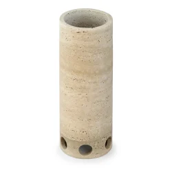Viadurini Design Deko Vasen-Zylindrische Vase/Kerzenhalter aus Satinmarmor Made in Italy - Shoyo