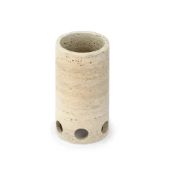 Viadurini Design Deko Vasen-Zylindrische Vase/Kerzenhalter aus Satinmarmor Made in Italy - Shoyo