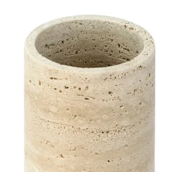 Viadurini Design Deko Vasen-Zylindrische Vase/Kerzenhalter aus Satinmarmor Made in Italy - Shoyo