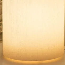 Viadurini Lighting Design Tischlampen-Zylindrischer Abat-Jour in Duftwachs Kratzeffekt Made in Italy - Donata